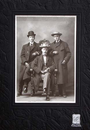 John D. Abel (Center), John Henry Abel (Left) & Everett Abel (Right)