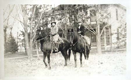 Marie Abel with Eileen Richards in Sugar City, Colorado